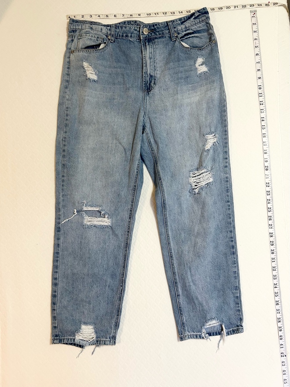 Light Blue Distressed Jeans